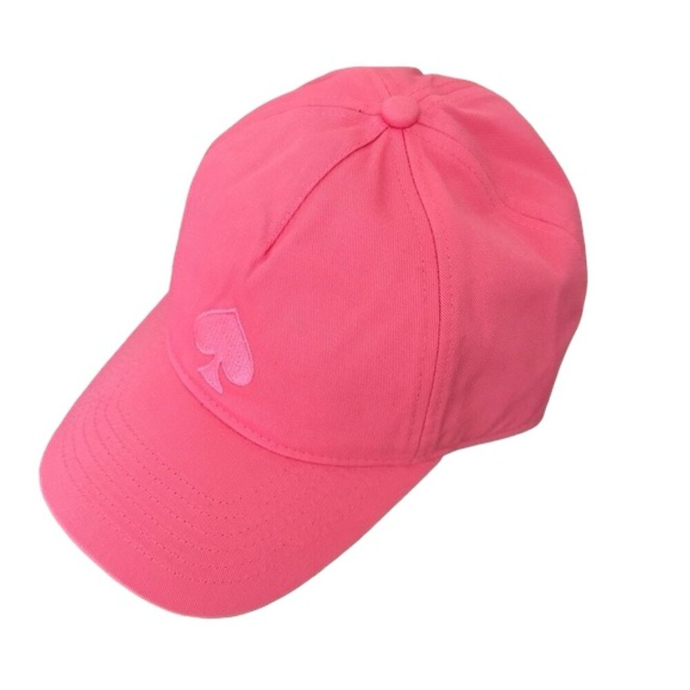 KATE SPADE embroidered Strawberry Shake pink baseball cap NEW WITH TAGS